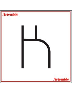 Artemide Alphabet Of Light Lampada Da Parete 'K' Uppercase E Solo Supporto