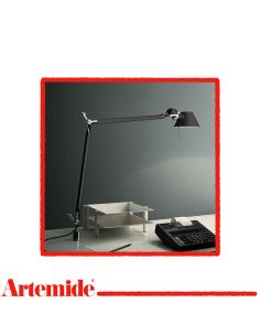 Lampada Tolomeo Tavolo Nera Con Supporto Fisso Scrivania Artemide