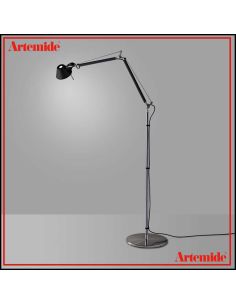Artemide Tolomeo Terra Nera Completacon Sostegno Scorrevole