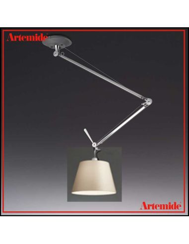 Artemide Tolomeo Decentrata Sospensione Con Diffusore Pergamena 320Mm