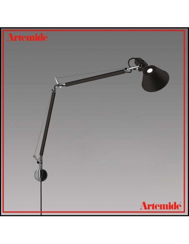 Artemide Tolomeo Parete Nera Completa Lampada A004430
