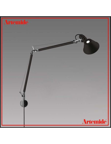 Artemide Tolomeo Parete Nera Completa Lampada A004430