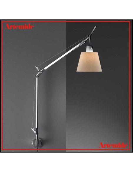 Artemide Tolomeo Basculante Parete Con Diffusore Pergamena Da 180Mm