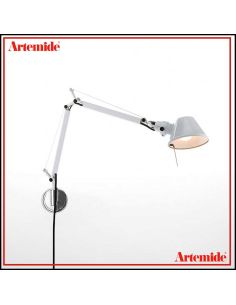Lampada Artemide Tolomeo Micro Parete Bianco Lucido 0010920A