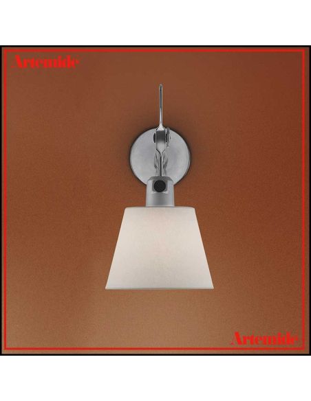 Lampada Artemide Tolomeo Diffusore 18 Parete In Raso Originale Completa