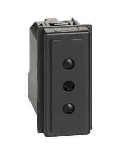 L.Now - Presa 2Pt 10A 250Vac Nera