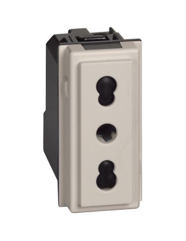 L.Now - Presa 2Pt 10/16A 250Vac Bipas. S