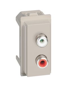 L.Now - Modulo Doppio Rca Sabbia