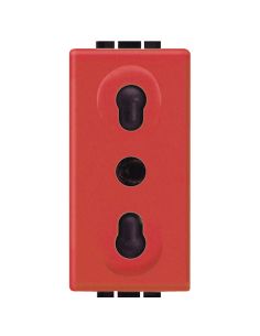 Living Int - Presa Bipasso 2Pt Rossa