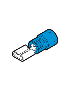 Innesto Femmina Blu 6,35X0,8