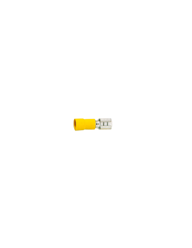 Innesto Femmina Giallo 6,35X0,8