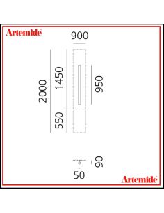 Artemide Alphabet Of Light Lampada Da Parete 'I' Uppercase E Solo Supporto 2