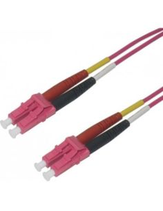Fiber Patch Cord Om4 Multimode Heather Violet 1.6 Mm Dup-Zip, Lc/Upc-Lc/Upc, 10.0  Meters