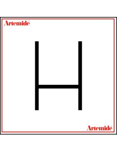 Artemide Alphabet Of Light Lampada Da Parete 'H' Uppercase E Solo Supporto