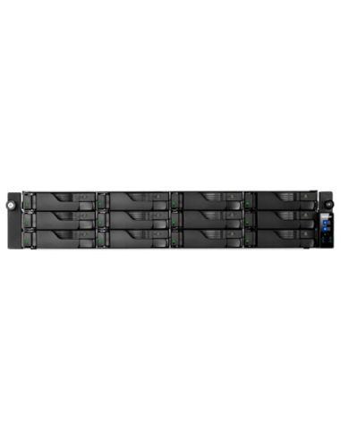 Asustor Nas 2U Rack 12 Bay 2 M.2 Pcie/Sata, Intel Xeon E-2224 4Core, 8Gb Ecc (128Gb Max) , Glan X4, Usb 3.2 X4, 2X550w , 5Y ..