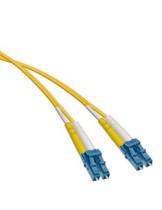 Fiber Patch Cord Os2 Singlemode Yellow 1.6 Mm Dup-Zip, Lc/Upc-Lc/Upc, 10.0  Meters