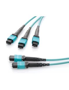 12-Fibre Om4 Multimode 5.0 Metre Hffr-Lseuroclass Eca Harness, Method B-Core, 12-Fibremale Mtp Connector To 0.5M Tails With
