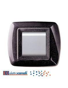 Placca Mylife 2 Moduli Nero Glittering