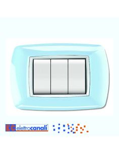 Placca Life 3 Postiazzurro Pastello