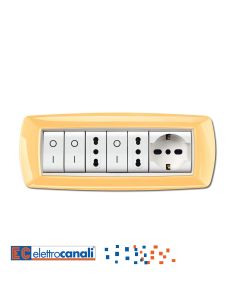 Placca Life 7 Postigiallo Pastello