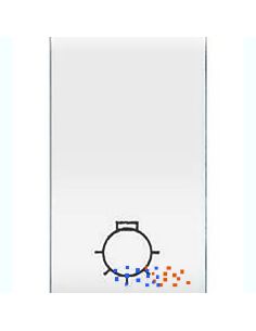 Copritasto Life Pulsante Simbolo Luce Bi