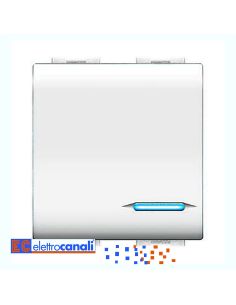 Doppio Tasto Life Illuminabile Bianco