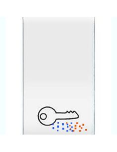 Copritasto Life Pulsante Simbolo Chiave