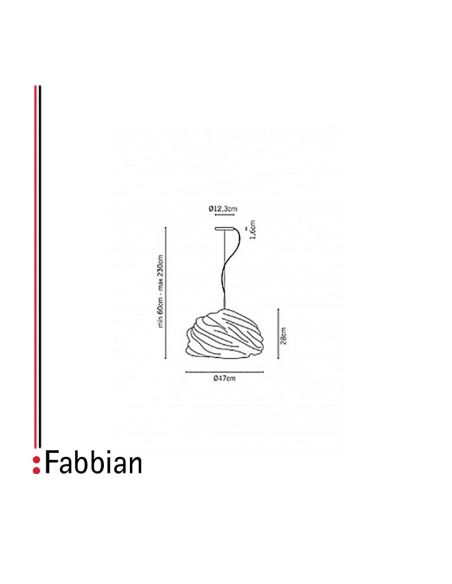 Fabbian Cyclone Lampada Sospensione Led Bianco Fabbian Cyclone Lampada Sospensione Led Bianco