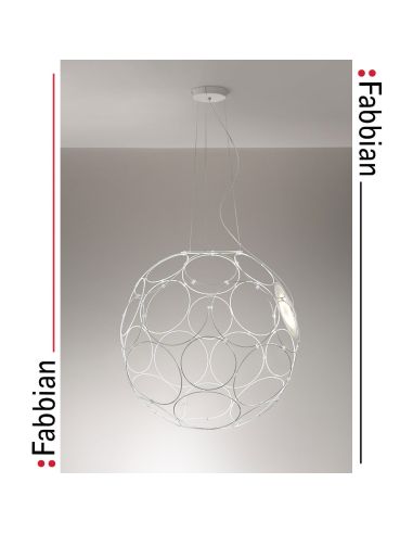Fabbian Giro Sospensione Diametro 671X24w Led Bianco