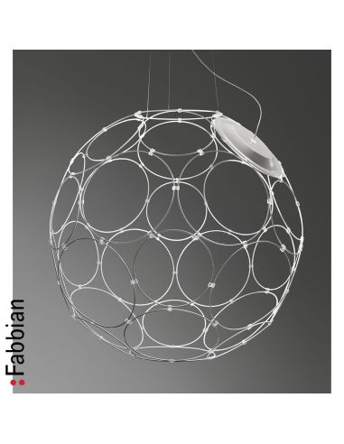 Fabbian Giro Sospensione Diametro 671X24w Led Bianco