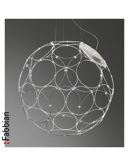 Fabbian Giro Sospensione Diametro 671X24w Led Bianco Fabbian Giro Sospensione Diametro 671X24w Led Bianco