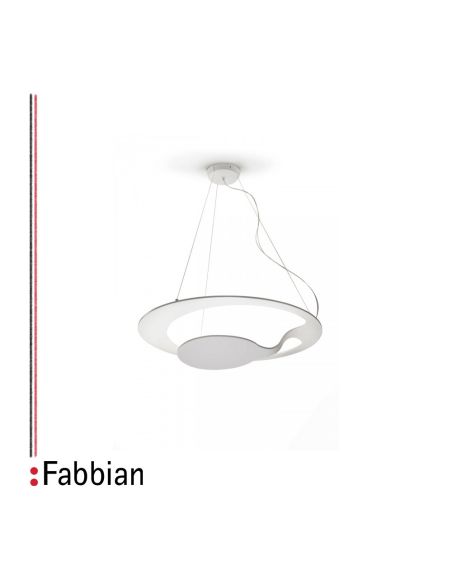 Fabbian Glu Lampada Sospensione Led 2X24w Bianco Originale Fabbian Glu Lampada Sospensione Led 2X24w Bianco Originale