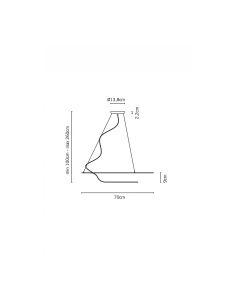 Fabbian Glu Lampada Sospensione Led 2X24w Bianco Originale 2