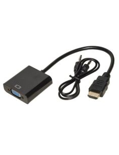 Adattatore Link Hdmi/Vga M/F Con Audio  3,5 Mm, 15Cm