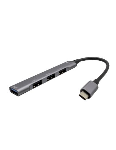 Hub Usb-C I-Tec C31hubmetalmini4 4 Porte 1X Usb 3.0  3X Usb 2.0 Compatibile Con Nb/Tablet Con Usb-C O Thunderbolt