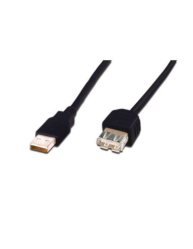 Cavo Diguts Usb 2.0 A-A M-F Prolunga 5Mt Nero