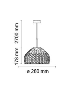 Flos Tatou Suspension 1 Bianca Lampada A Sospensione F7762009 2