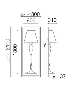Flos Abajourd'hui Large Lampada Da Parete/Incasso Sa.5000.1 2