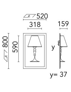 Flos Abajourd'hui Small Originale Lampada Da Incasso/Parete Sa50011 2
