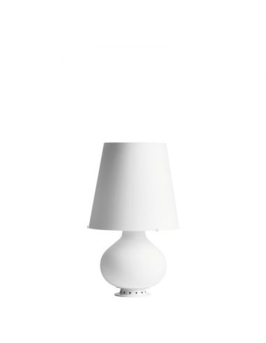 Fontana Lampada Tavolo Media Bianco Fontana Arte