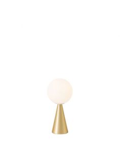 Lampada Da Tavolo Bilia Mini Ottone E Bianco Fontana Arte