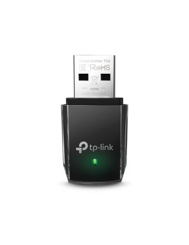 Adattatore Wireless Tp-Link Archer T3u Ac1300 Dual Band Usb 3.0 1T1r 867Mbps A 5Ghz400Mbps A 2.4Ghz, 802.11Ac/A/B/G/N 1Ant Int.