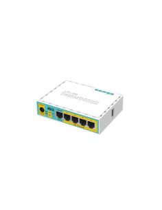 Router Mikrotik Hex Poe Lite With 650Mhz Cpu,64Mb Ram,5Xlan (Four Withpoe Out)Usb,Routeros L4,Plastic Case And Psu-Rb750upr2