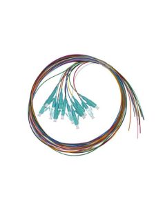 Set 12 Cavi Pigtail Fibra Ottica Colorati Connettori Lc Om3 Simplex 2 Mt