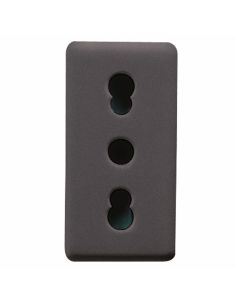 Presa 2Pt 16A Biv.St.Ital.Con Sch.Sy/Bk