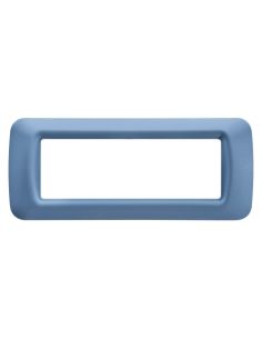 Placca 6 Pos.Azzurro Cielo Top System