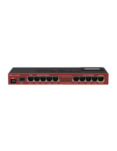 Routerboard Mikrotik Rb2011uias-In Atheros 74K Mips Cpu,128Mb Ram,1P Sfp,5P Lan,5P Gbit Lan, Routeros L5, Desktop Psu