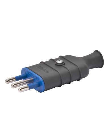 Spina Diritta 2Pt 10A 250V Grigio