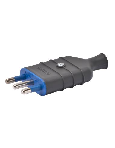 Spina Diritta 2Pt 16A 250V Grigio