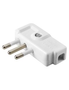 Spina 90  2Pt 10A 250V Bianco